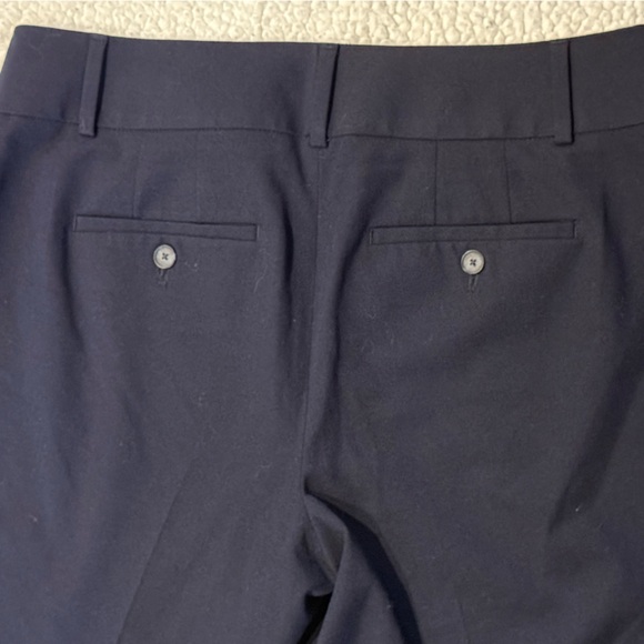 Ann Taylor LOFT Julie Trouser Pants Deep Space Navy Straight Leg Pleats Size 8 - Picture 5 of 14
